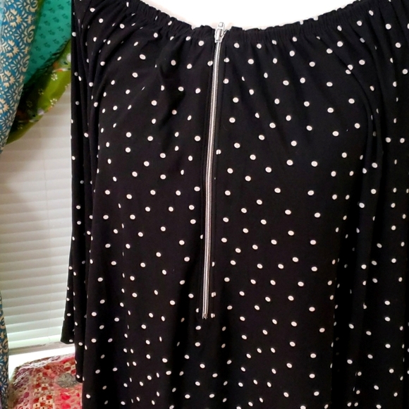 CATHERINE'S Polka Dot Tunic Top - Picture 2 of 3